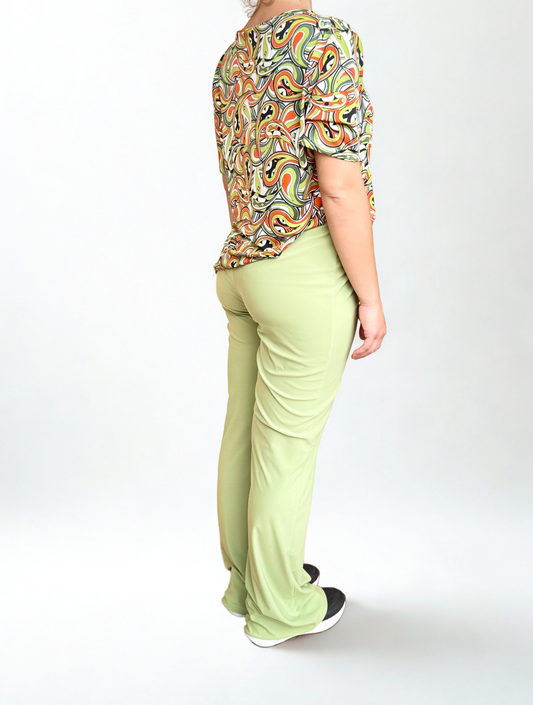 OUTFIT CAMICETTA MATILDA E PANTALONE SIENNA VERDE